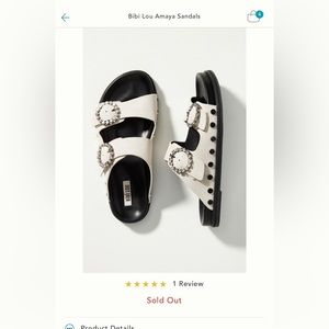 Like New! Bibi Lou Amaya slides, bright blue/purple size 38 (US size 7)